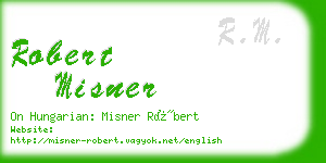 robert misner business card